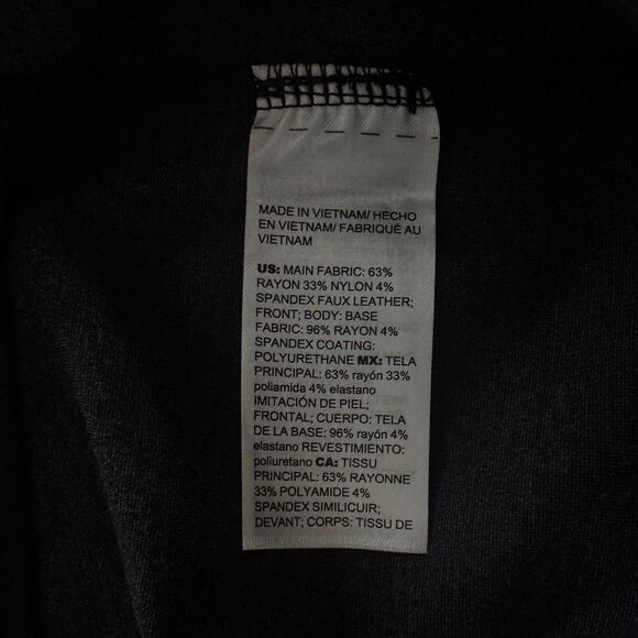 New Chico's Faux-Leather Front Ponte Pull On Leggings Women's XL 16 (Chico's 3) - Picture 6 of 9